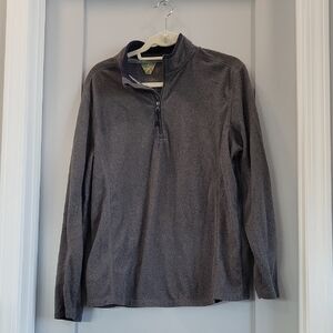 Men's Gray Quarter-Zip Sweatshirt